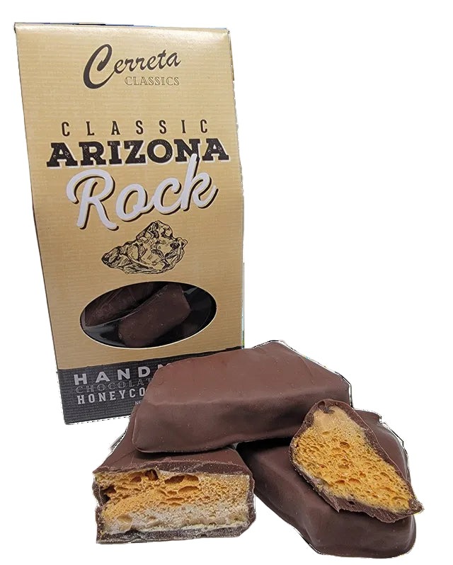 Cerneta Classics Classic Arizona Rock candy with packaging on a white background