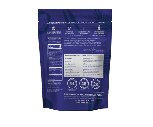 Just Date Organic Date Sugar Nutrition