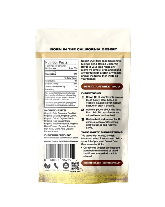 Desert Dust Mild Taco Seasoning (Made with Dates)