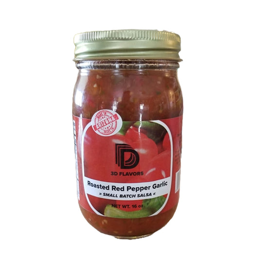 3D Flavors Roasted Red Pepper Garlic Salsa