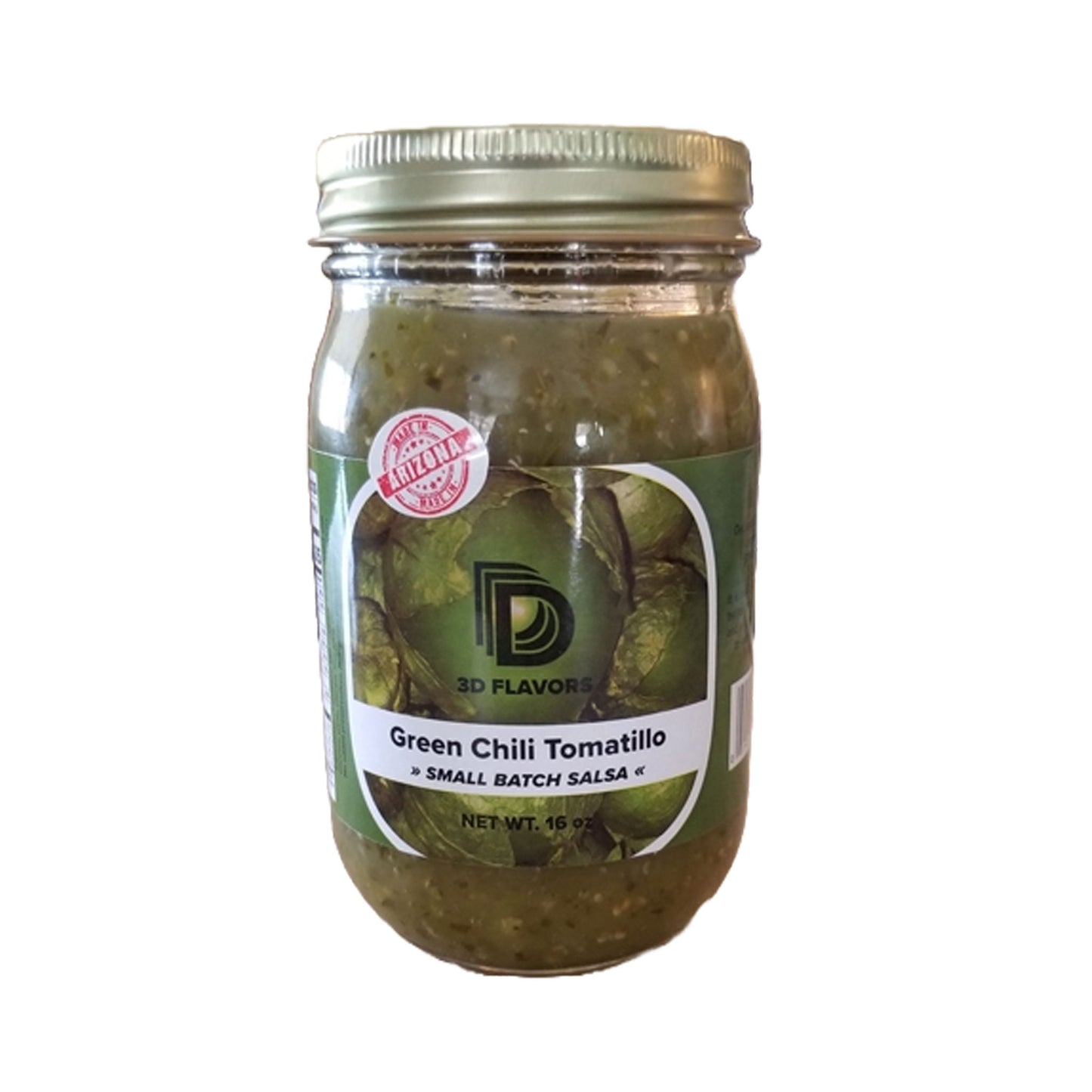 3D Flavors Green Chili Tomatillo Salsa