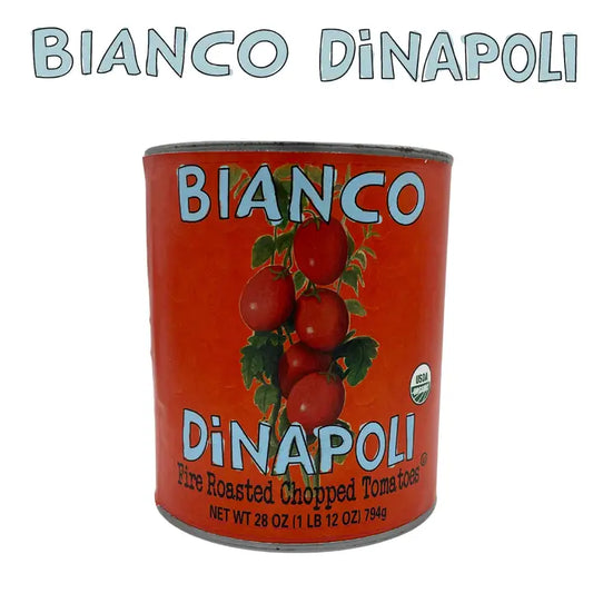 Fire Roasted Chopped Tomatoes- Bianco DiNapoli 28 oz