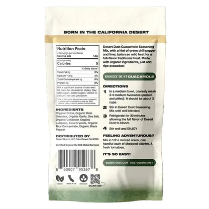 Desert Dust Mild Guacamole Seasoning (Made with Dates)