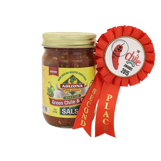 Roasted Green Chile & Garlic Salsa by Arizona Spice Co.