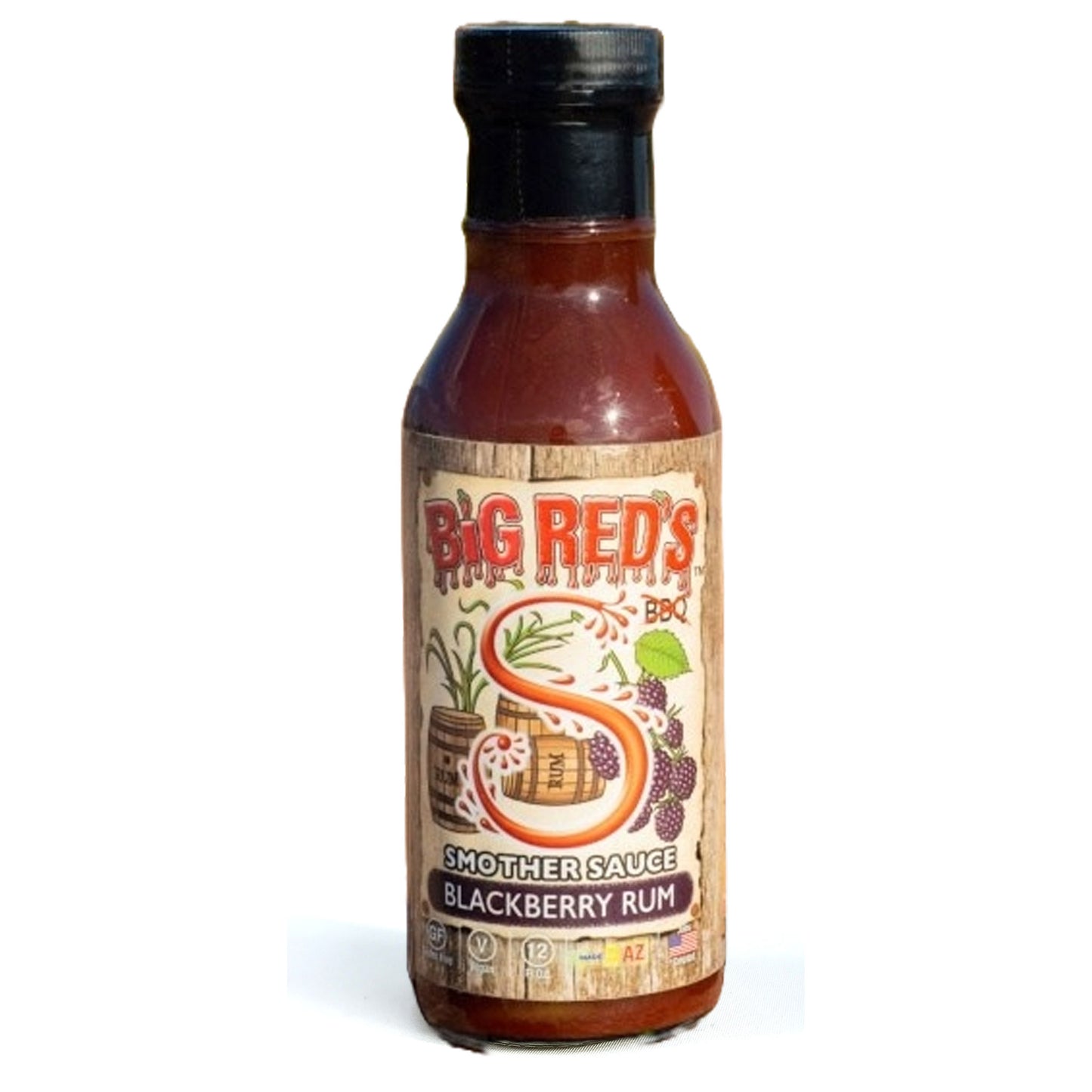 Big Red's Blackberry Rum Smother  Sauce