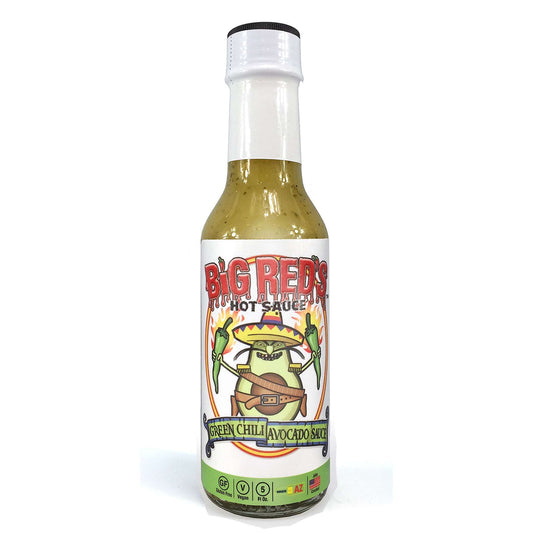 Big Red's Green Chili Avocado  Hot Sauce