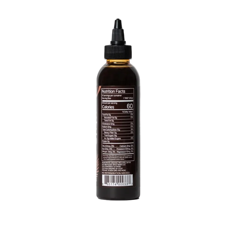 Just Date Organic Date Syrup Nutrition