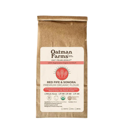 Oatman Farms Red Fife & White Sonora Wheat Flour | 2.5 lb