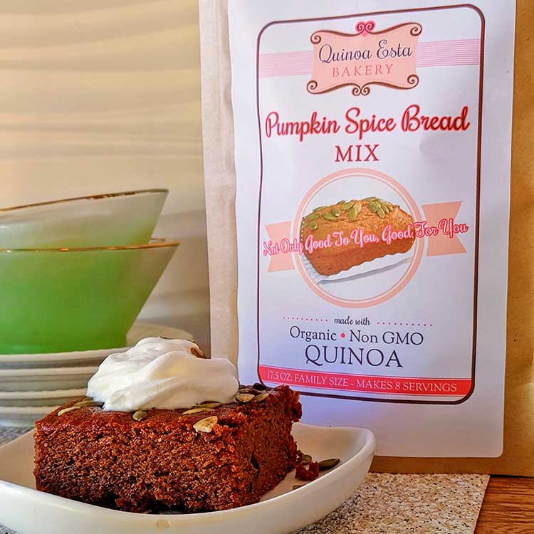 Quinoa Esta Bakery Pumpkin Spice Bread Mix- Gluten Free