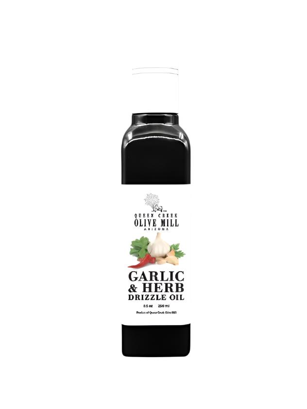 Queen Creek Olive Mill Garlic and Herb Drizzle Oil