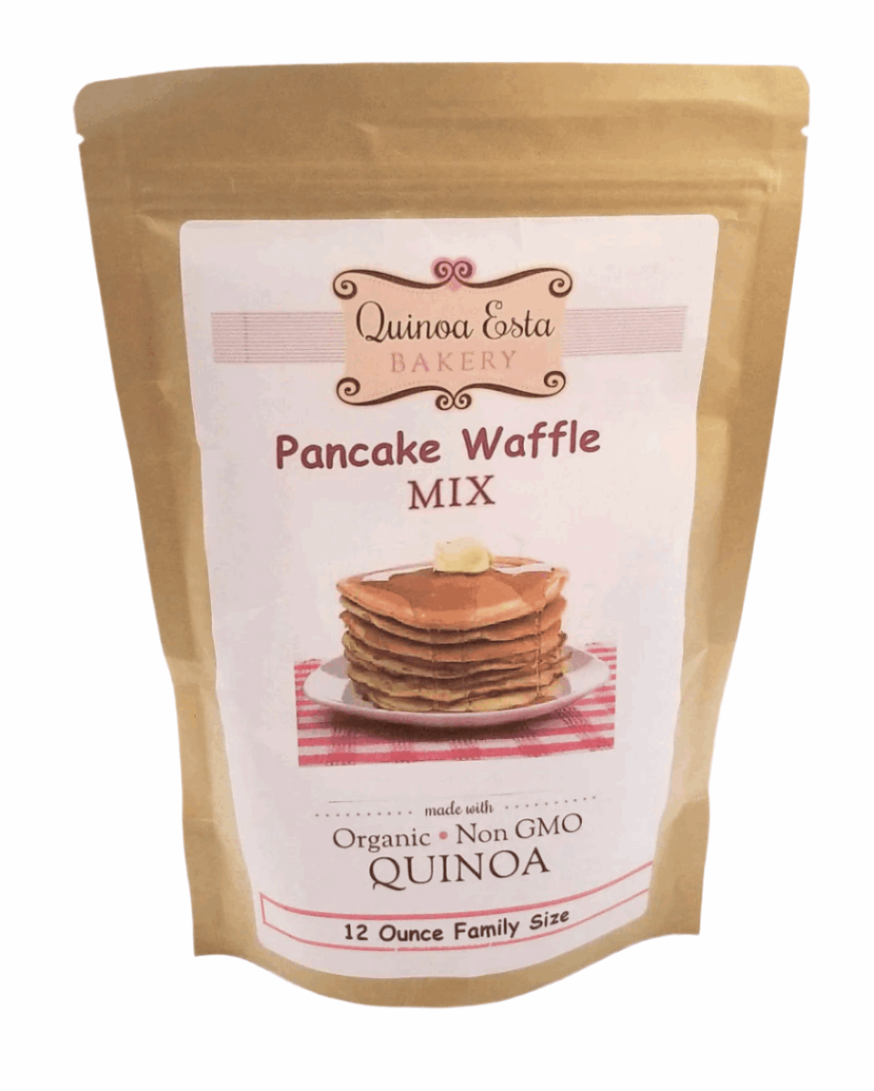 Quinoa & Flax Fluffy Cloud Pancake & Waffle Mix - Quinoa Esta Bakery Gluten Free