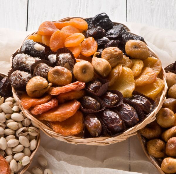 Belgian Chocolate Covered Dried Fruit & Nut Gift Tray